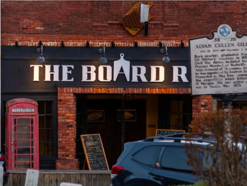 The Board Room in downtown Gainesboro, Tennessee