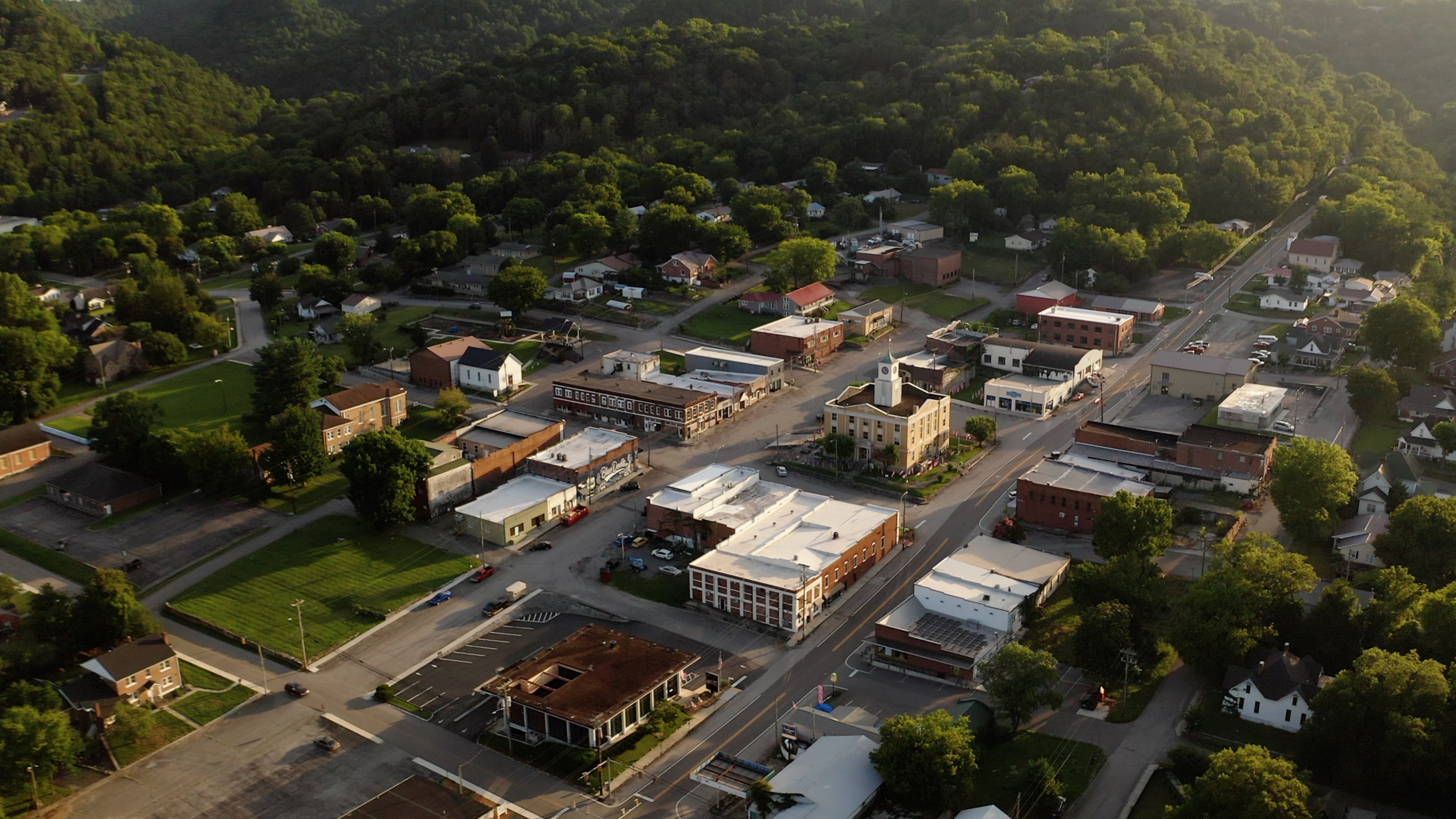 Aerial view of Gainesboro today